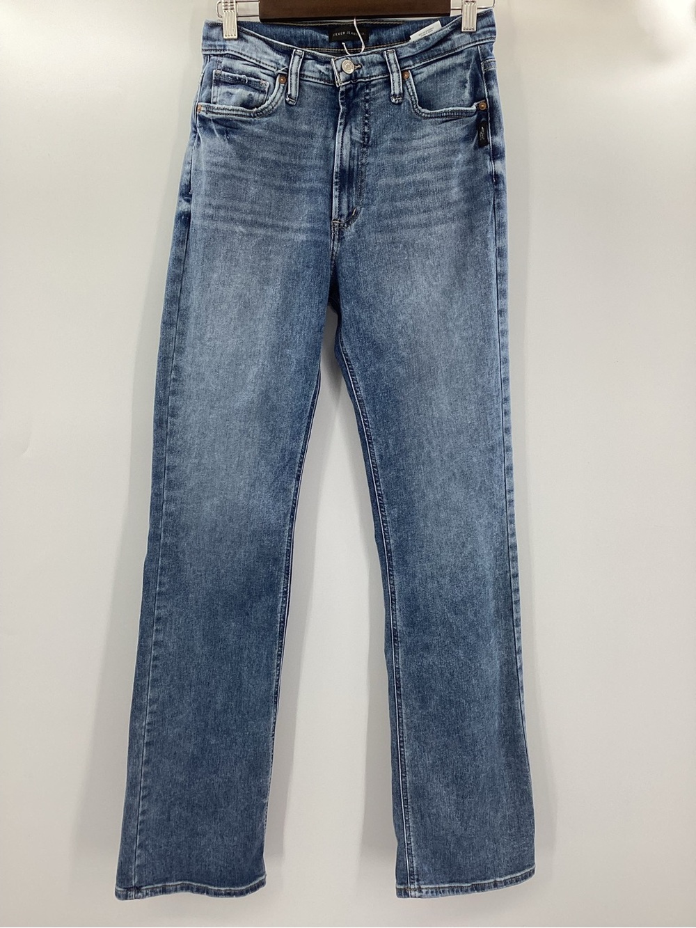 Silver Jeans Women's Vintage Boot Cut Jeans in Medium Blue Wash